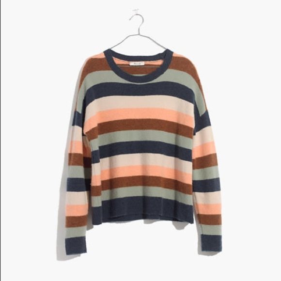 Madewell Pullover Sweater in Elmwood Stripe S - Picture 3 of 4